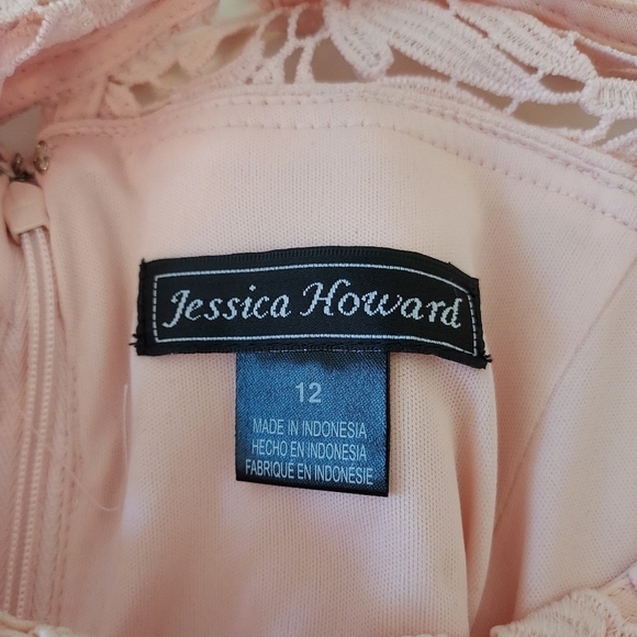 Jessica Howard Pink Sheath Lace Dress Lined Size all sales or final - Picture 6 of 16